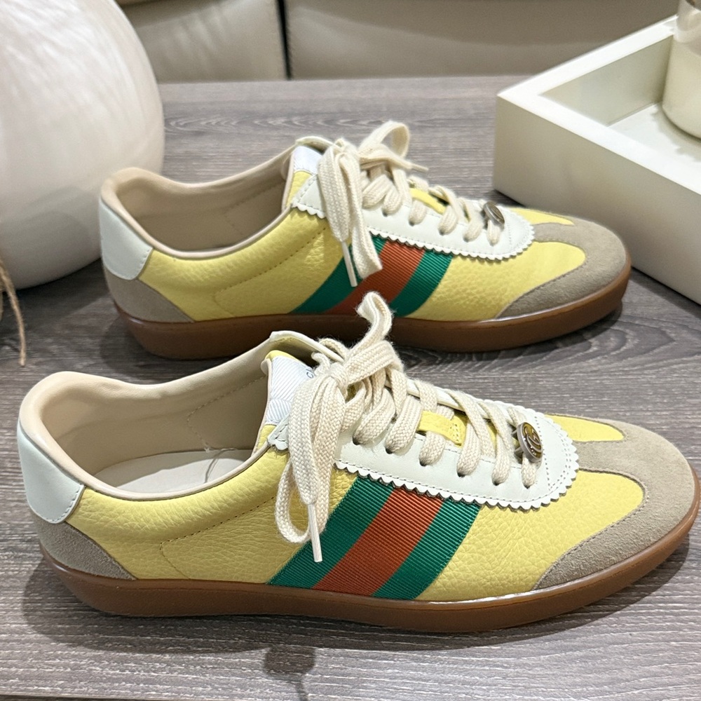 Gucci G74 Web Low Sneakers Oatmeal - Picture 5 of 7